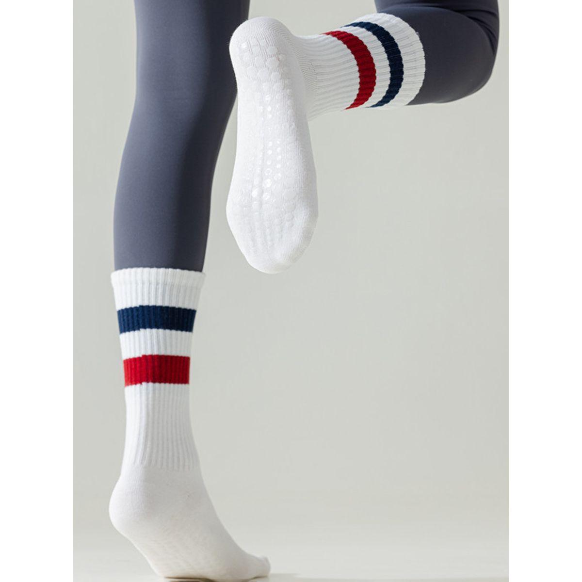 جوارب يوجا مزينة بخطوط مع ضمادات سيليكون-women-socksandstockings-image-6