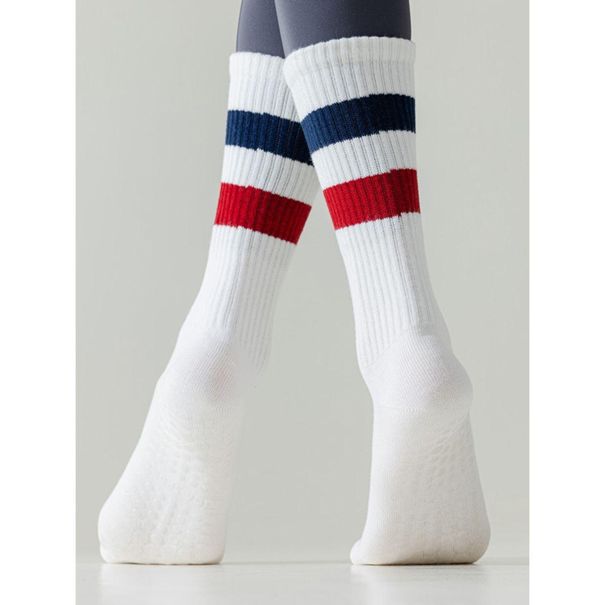 Styli Active Striped Detail Silicone Pad Base Yoga Socks-women-socksandstockings-image-8