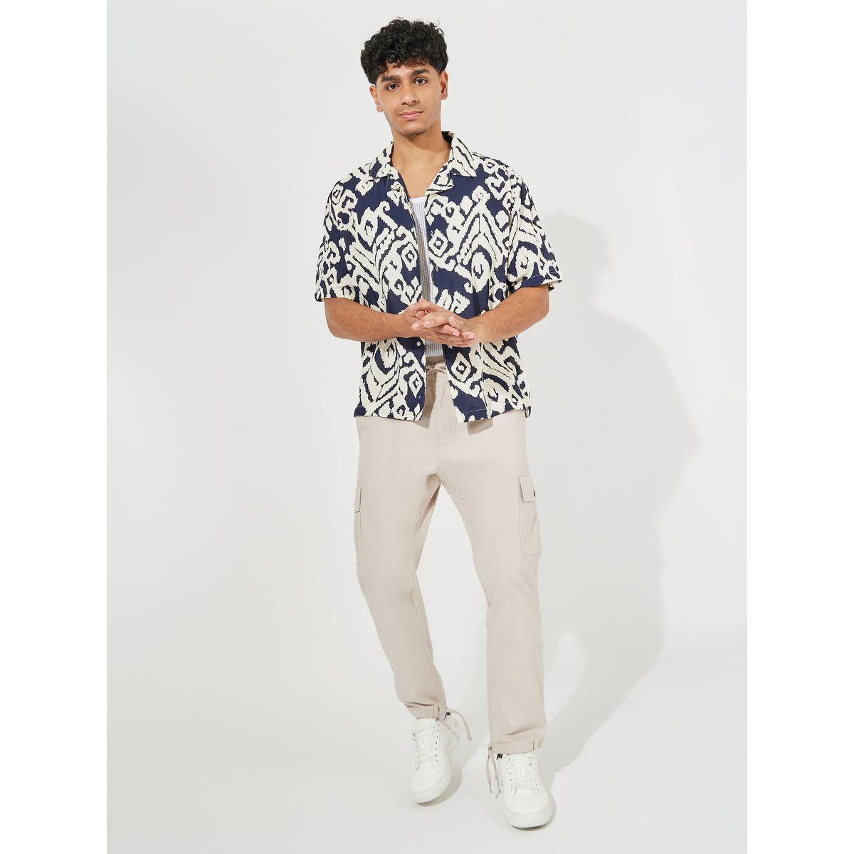 Styli Abstract Print Resort Collar Relaxed Fit Shirt-men-clothing-shirts-image-2