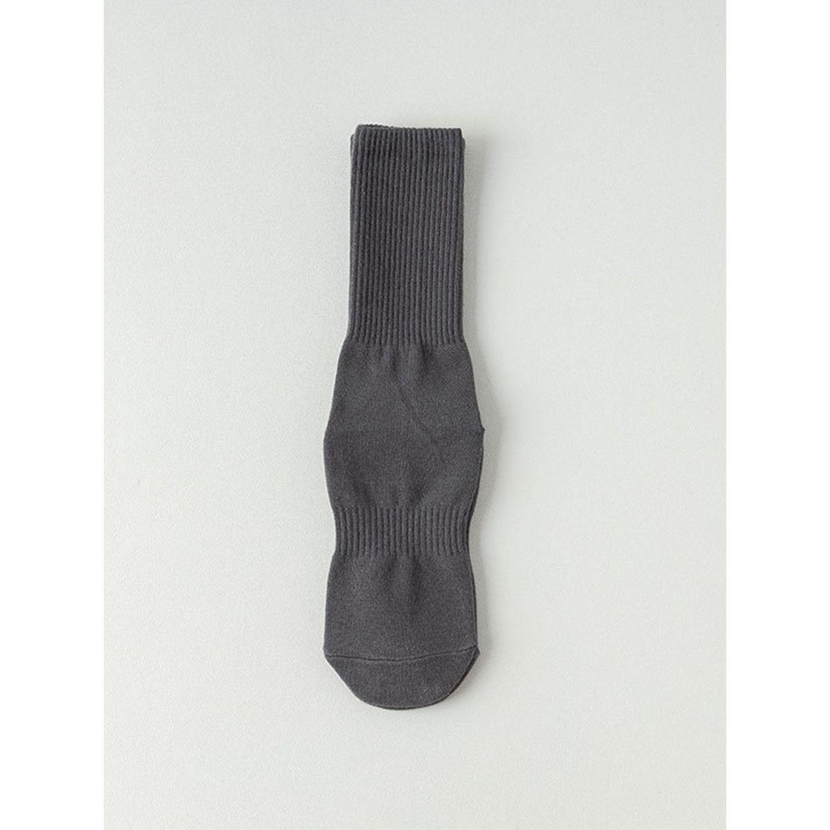 Styli Active Solid Silicon Pad Base Crew Yoga Socks-women-socksandstockings-image-4