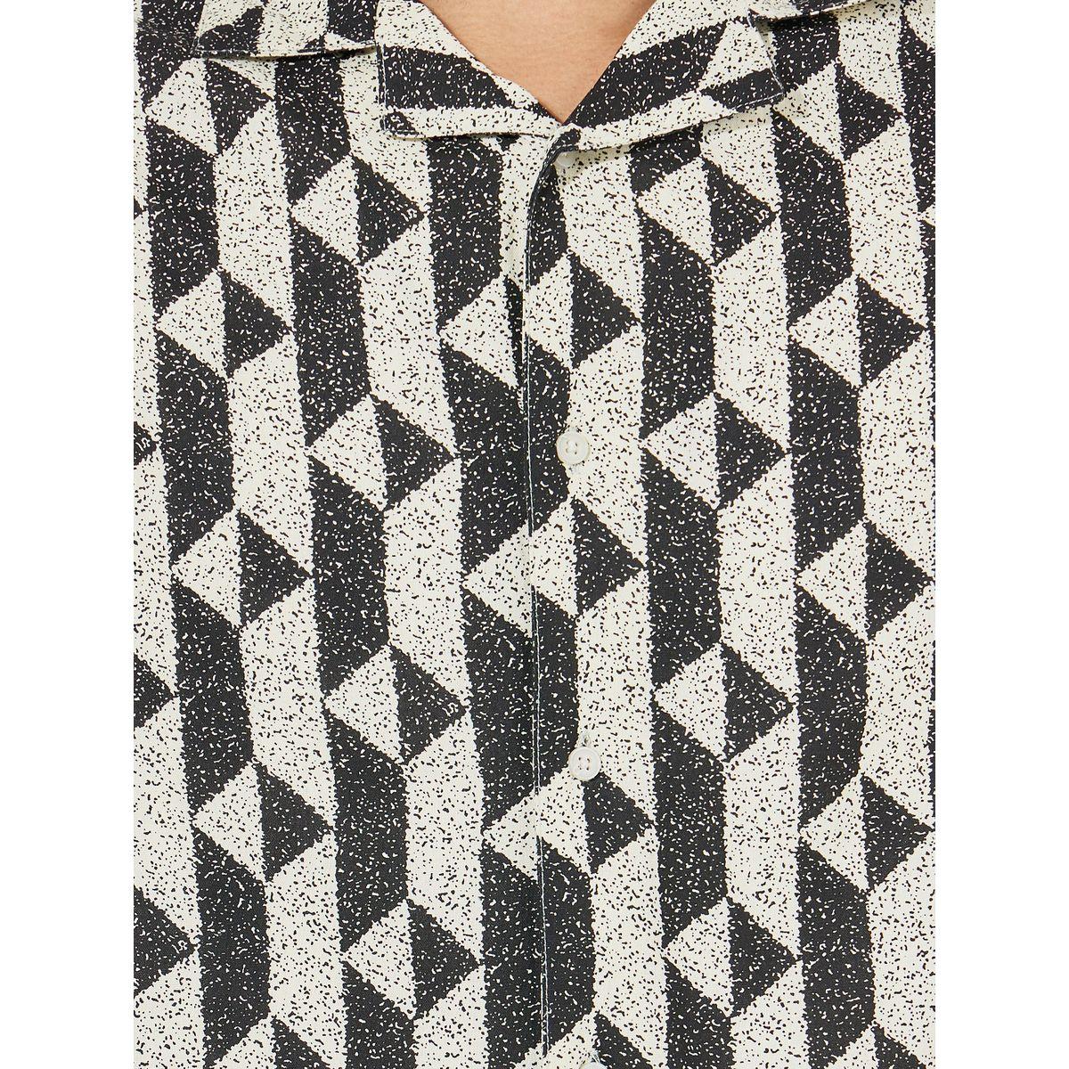 Styli Geometric Print Resort Collar Relaxed Fit Shirt-men-clothing-shirts-image-4