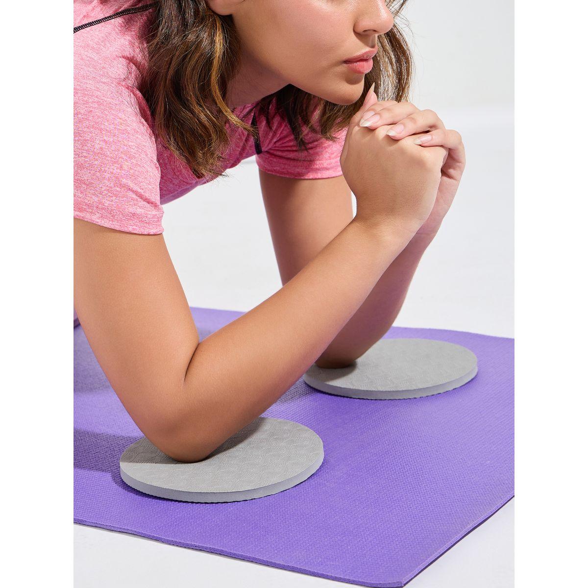 Styli Active Textured Round Elbow Yoga Pads-sports-gear-gym-image-1