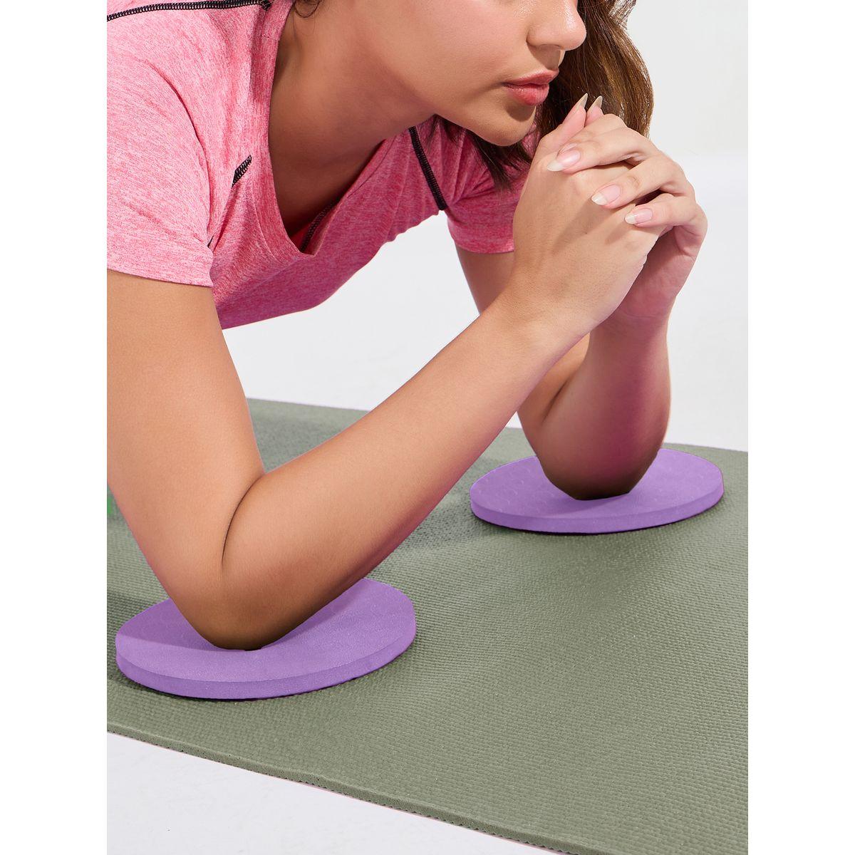 Styli Active Textured Round Elbow Yoga Pads, 18x0.7cm-sports-gear-gym-image-4
