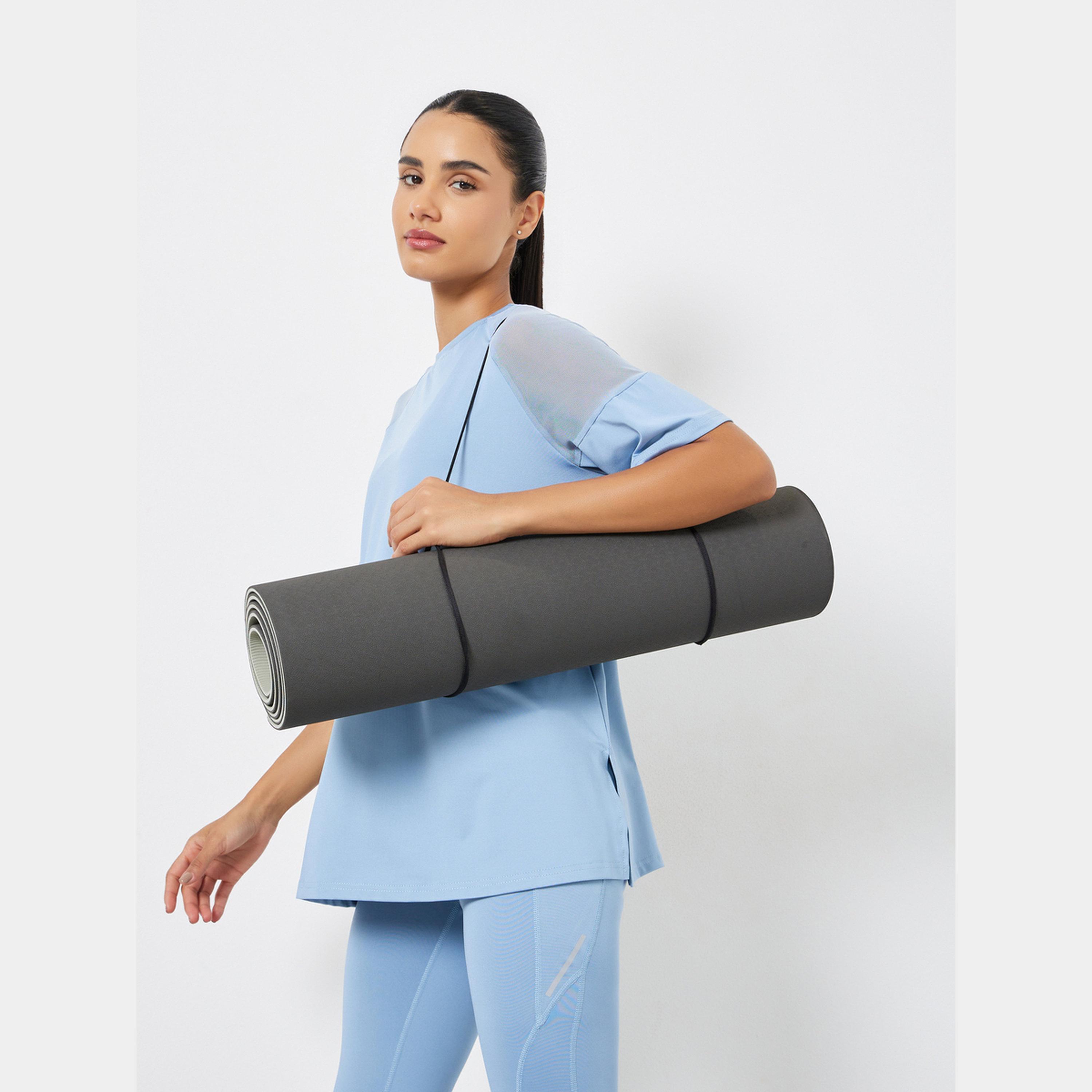 Styli 2-Way Usable Textured Yoga Mat with Carry On Strap, 183 x 61 x 0.6cm-sports-gear-gym-image-1