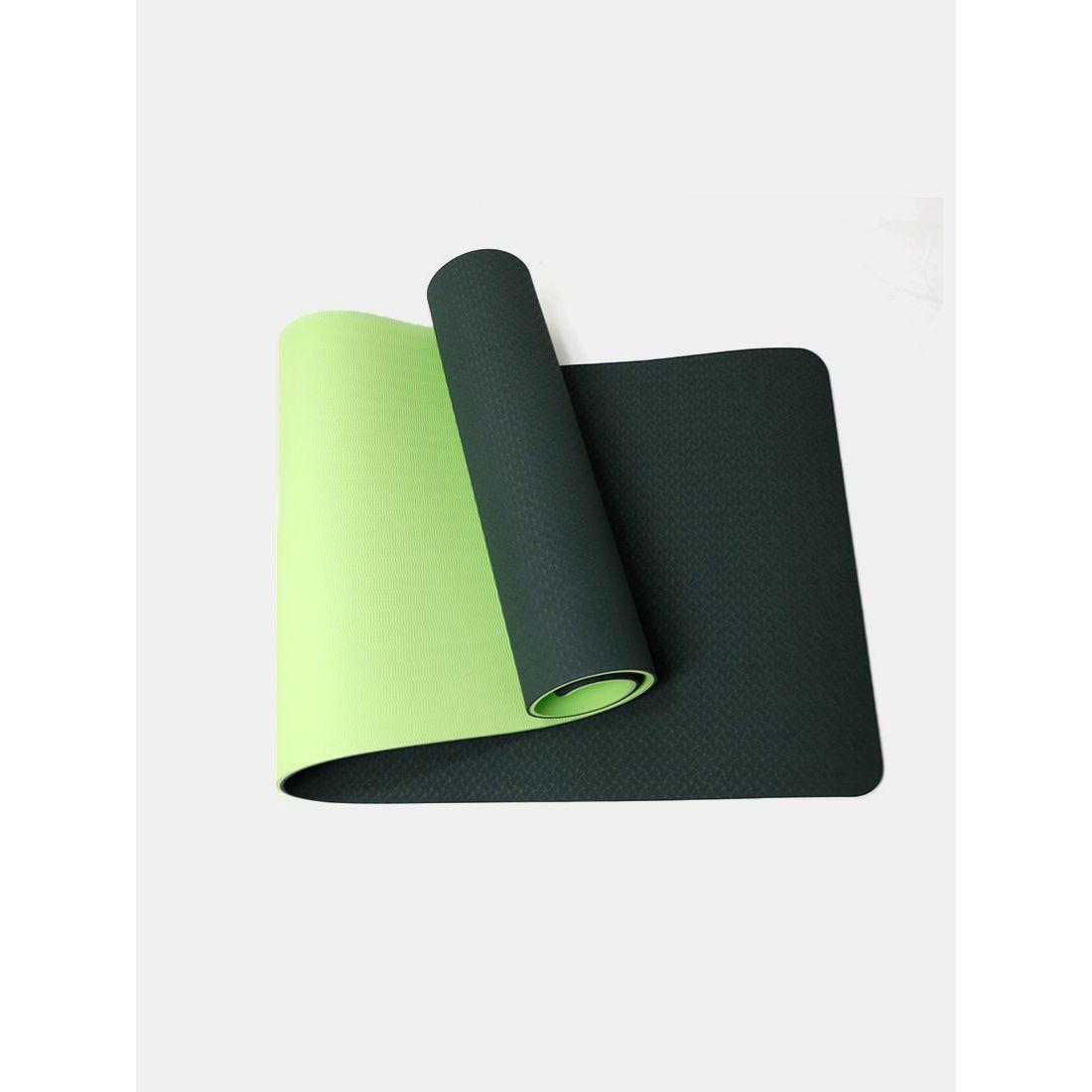 Styli Active 2-Way Usable Textured Yoga Mat with Carry On Strap-sports-gear-gym-image-1