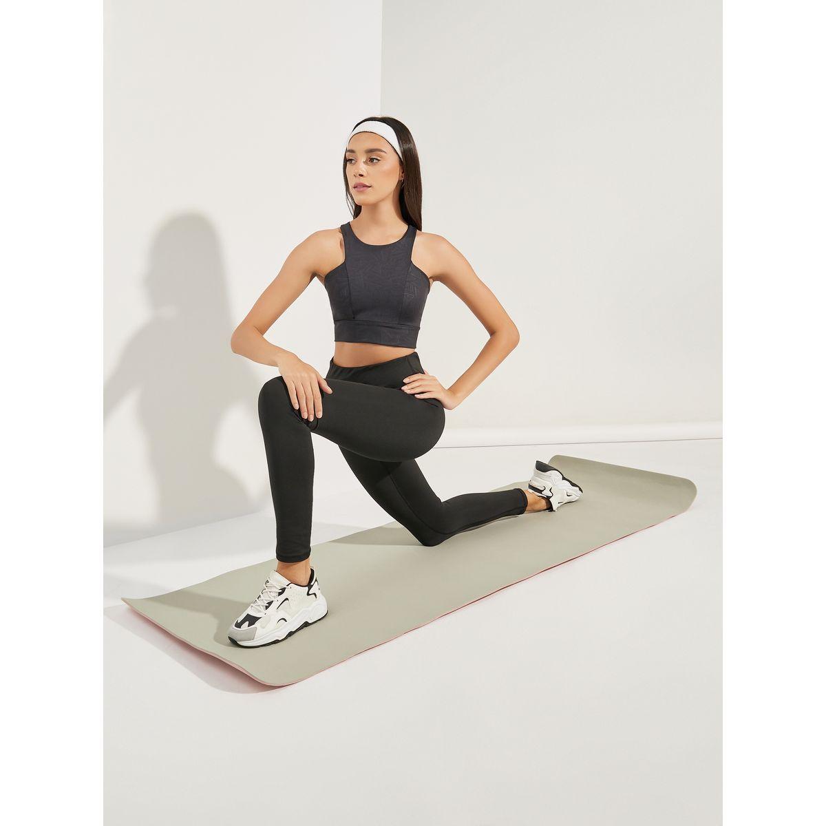 Styli Active 2-Way Usable Textured Yoga Mat with Carry On Strap-sports-gear-gym-image-2