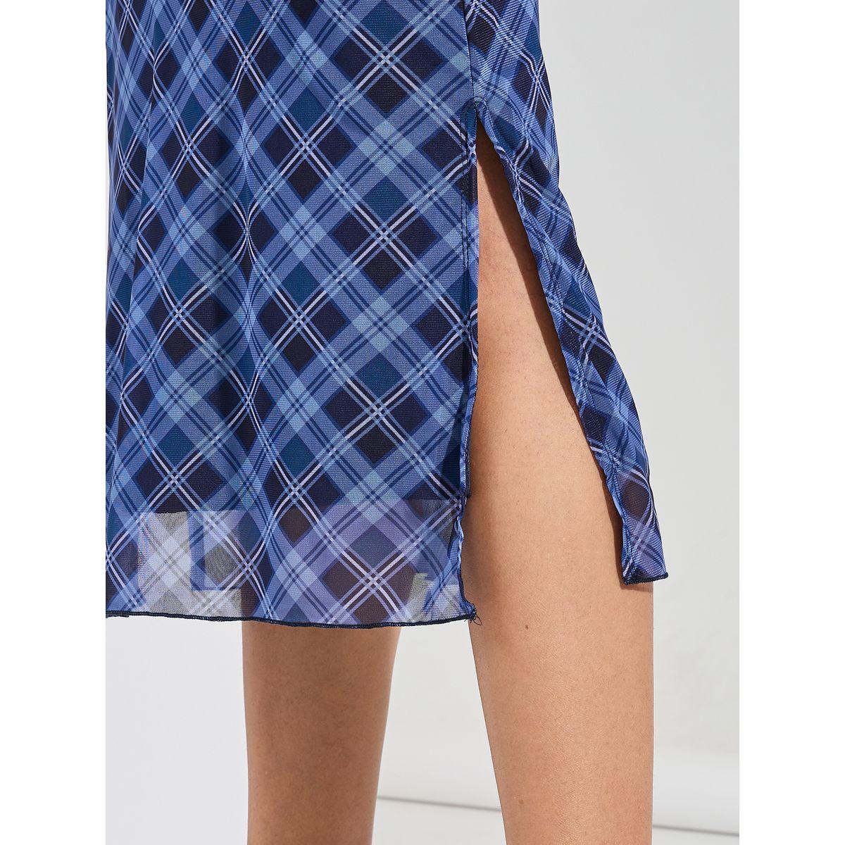 تنورة ميدي مطبعة بنمط مربعات-women-clothing-bottoms-skirts-image-3