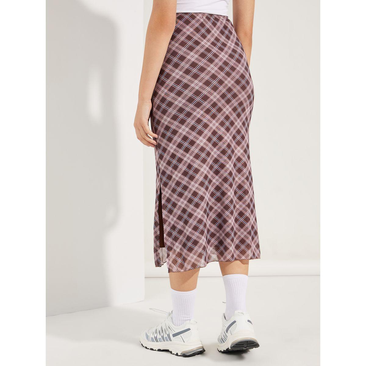 Styli Plaid Check Midi Skirt with Side Slit-women-clothing-bottoms-skirts-image-4