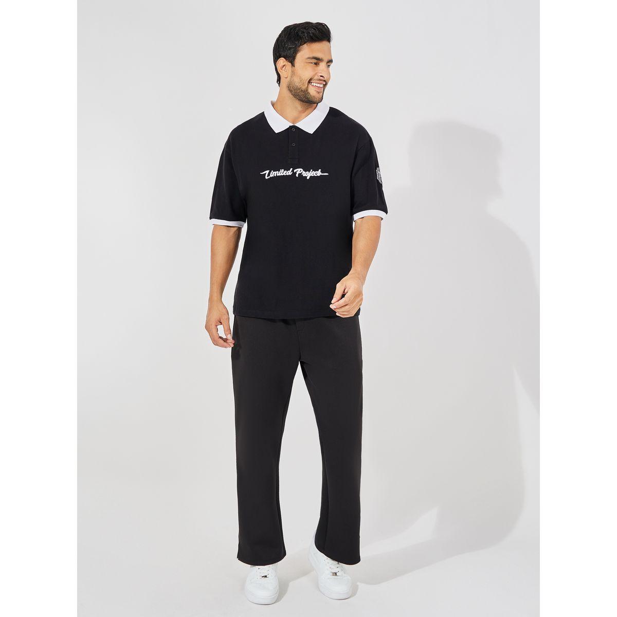 Styli Premium Heavy Pique Knit Oversized Polo with Badge Detail-men-clothing-tshirtsandpolos-polos-image-2