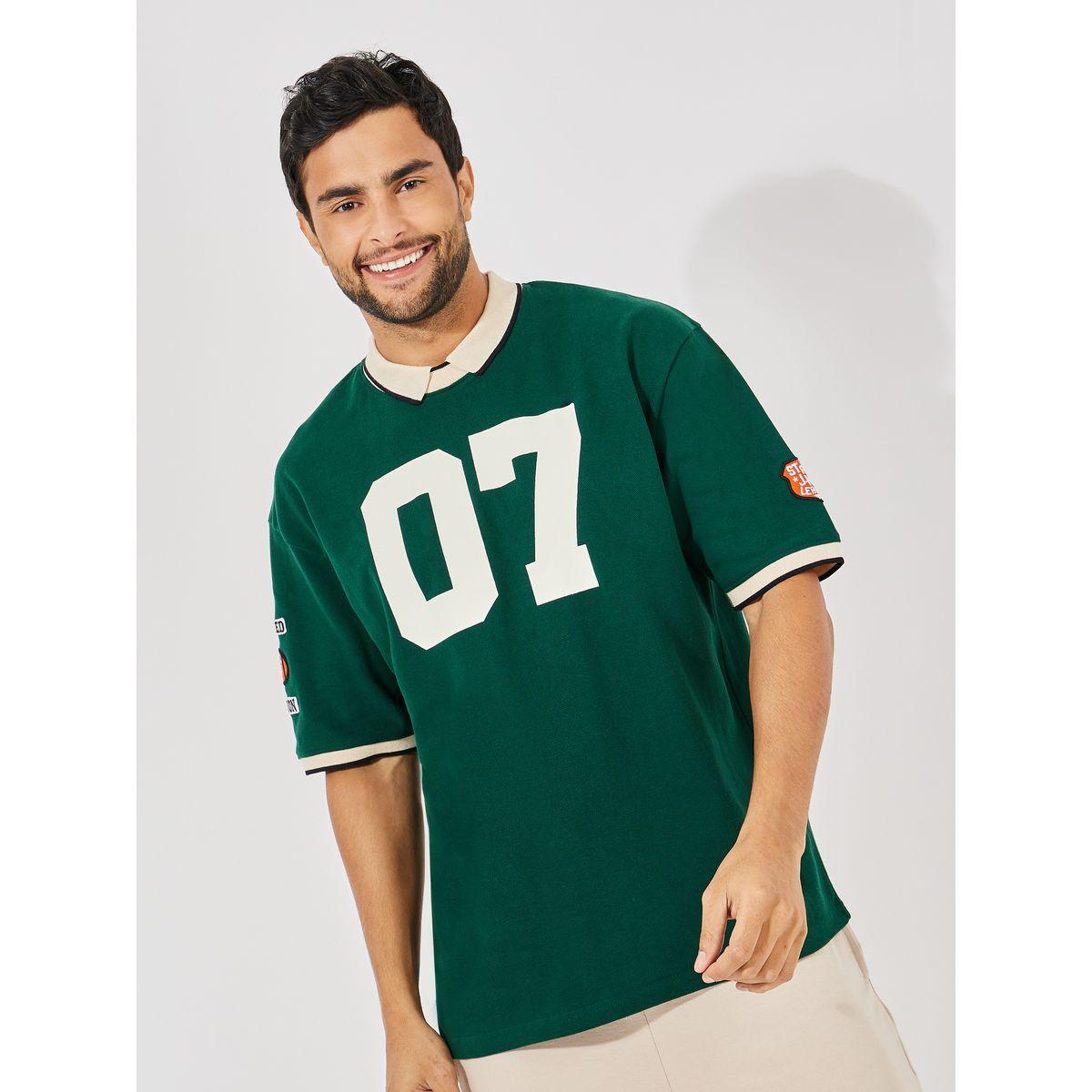 Styli Premium Heavy Pique Knit Oversized Polo with Badge Detail-men-clothing-tshirtsandpolos-polos-image-3