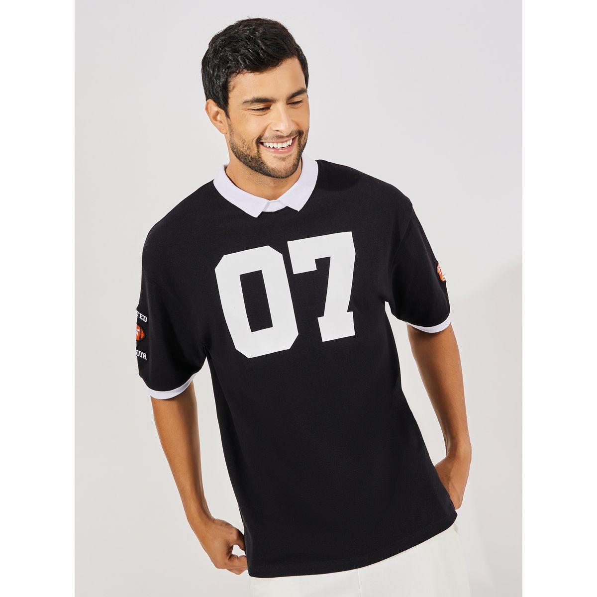 تيشيرت فضفاض بياقة بولو وتفاصيل مُطرّزة-men-clothing-tshirtsandpolos-polos-image-3