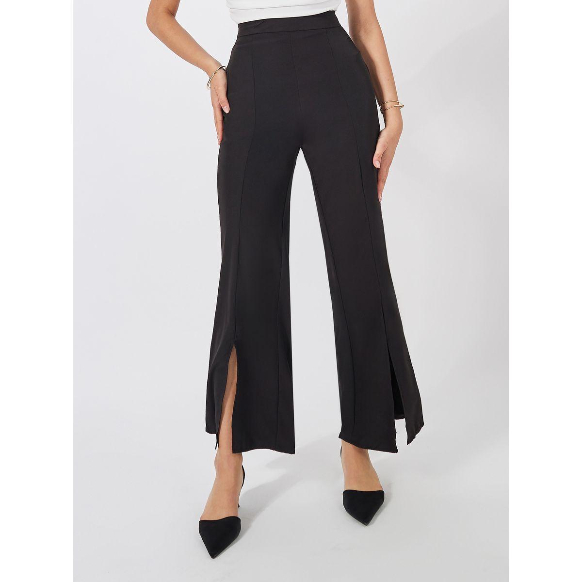 Styli Flowy Wide Leg Pants with Split Hem-women-clothing-bottoms-trousers-image-1