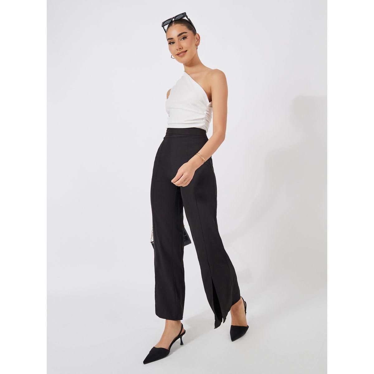 Styli Flowy Wide Leg Pants with Split Hem-women-clothing-bottoms-trousers-image-2
