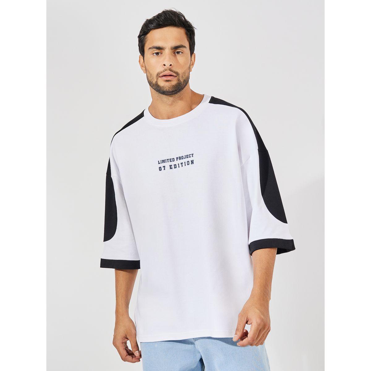 Styli Premium Color Block Interlock Boxy T-Shirt with Back Number Print-men-clothing-tshirtsandpolos-tshirts-image-3