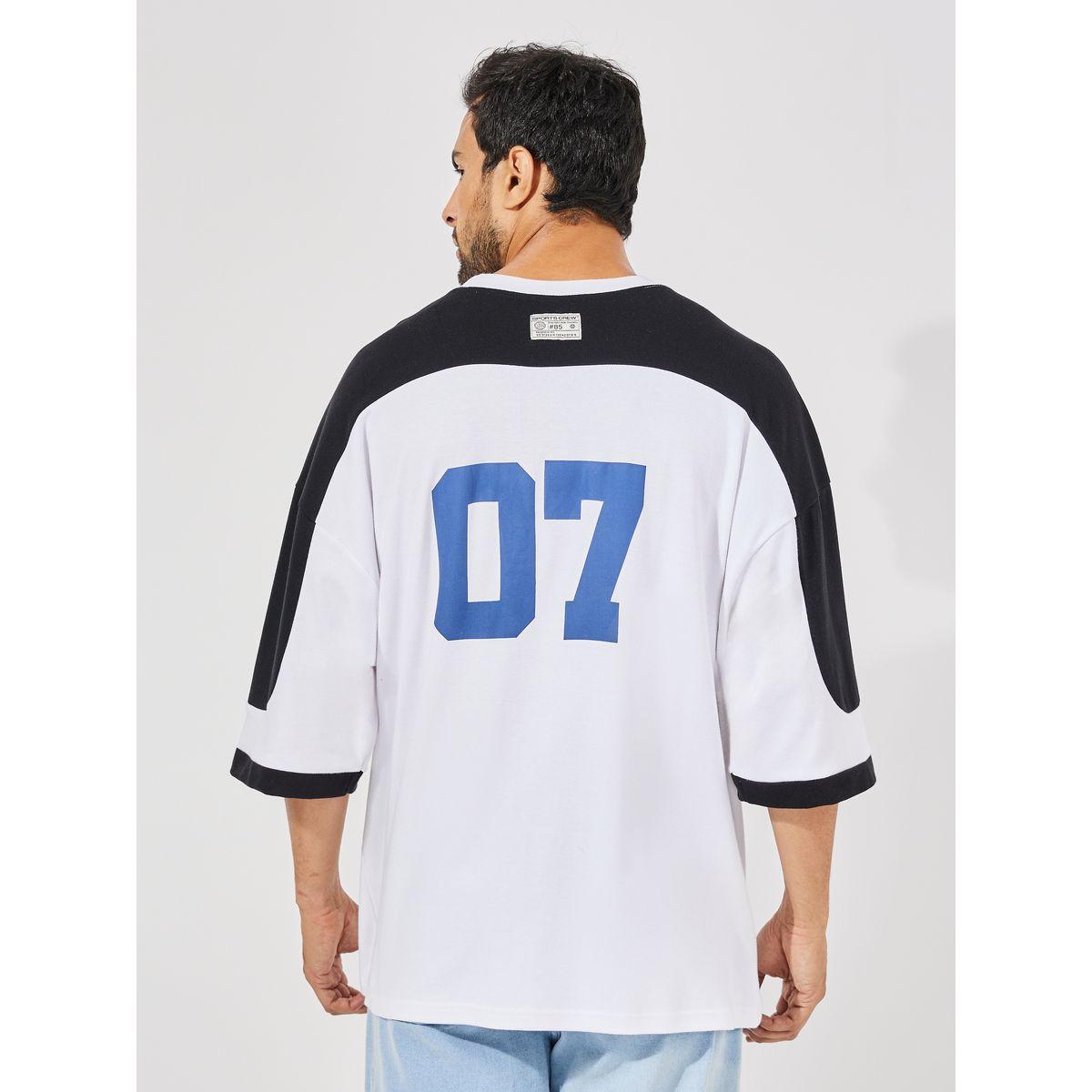 Styli Premium Color Block Interlock Boxy T-Shirt with Back Number Print-men-clothing-tshirtsandpolos-tshirts-image-5