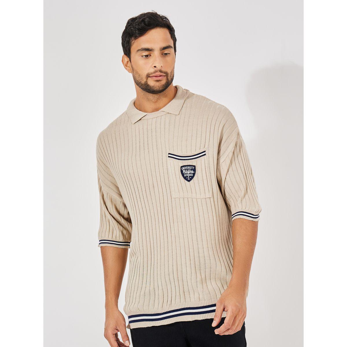 Styli Premium Knit Relaxed Varsity Polo with Pocket Badge-men-clothing-tshirtsandpolos-polos-image-1