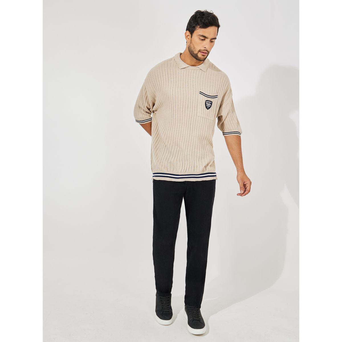 Styli Premium Knit Relaxed Varsity Polo with Pocket Badge-men-clothing-tshirtsandpolos-polos-image-2