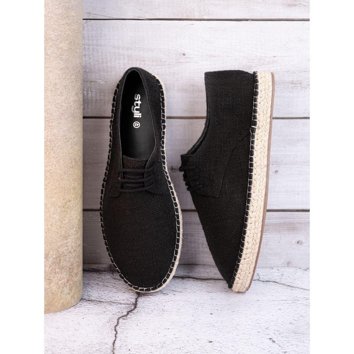 Styli Low Ankle Lace Up Knitted Shoes-men-shoes-loafersandmoccasins-image-2