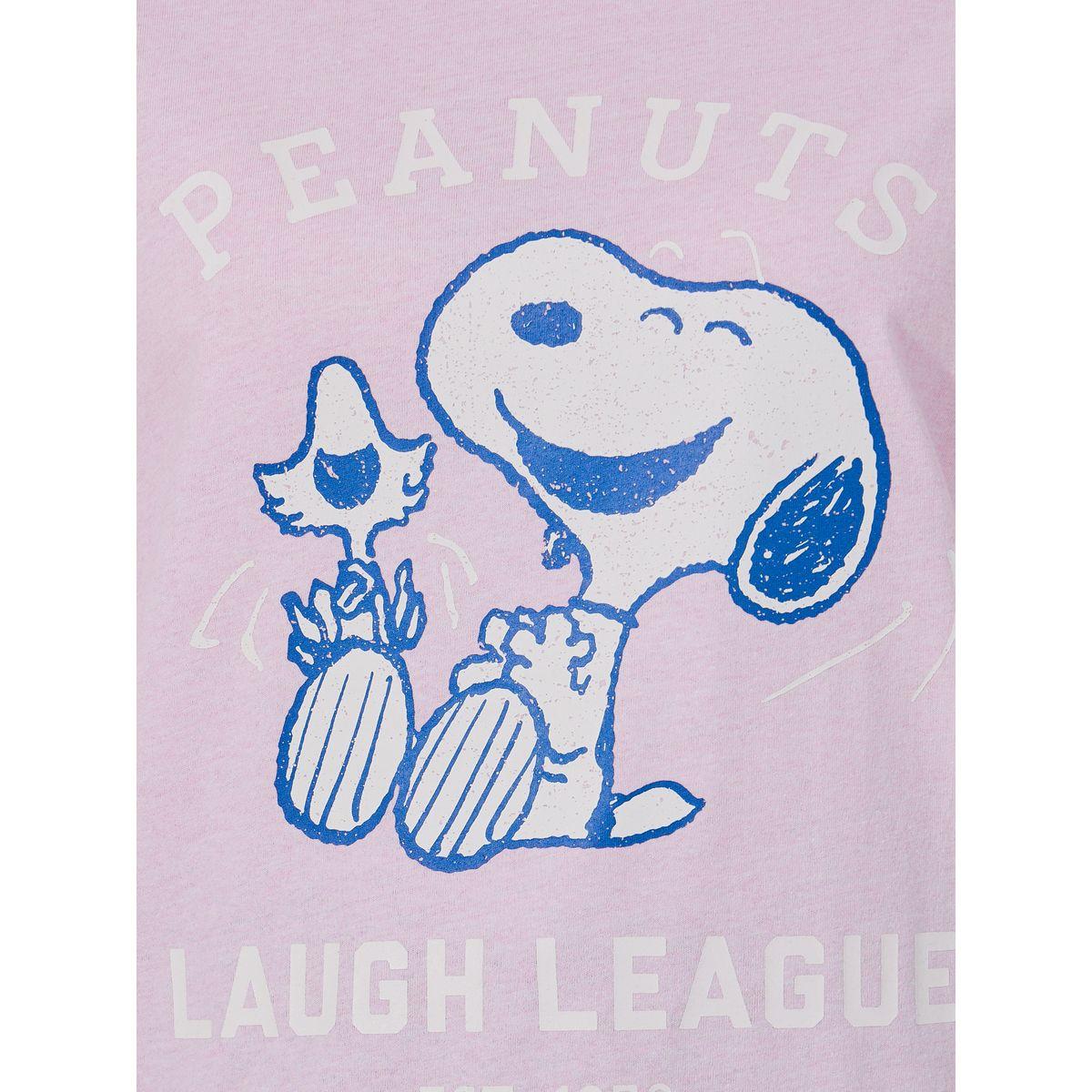 Styli Peanuts Laugh League Oversized T-Shirt with Dropped Shoulder-women-clothing-tshirts-image-3