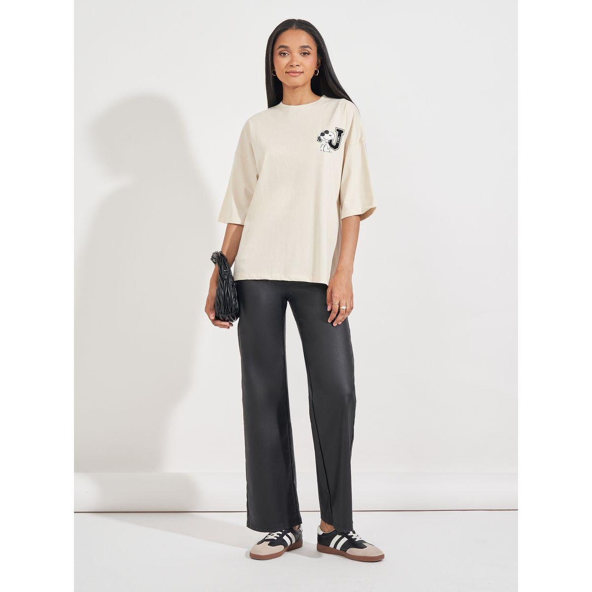 Styli Oversized Peanuts Cool Blooded Graphic T-Shirt-women-clothing-tshirts-image-2