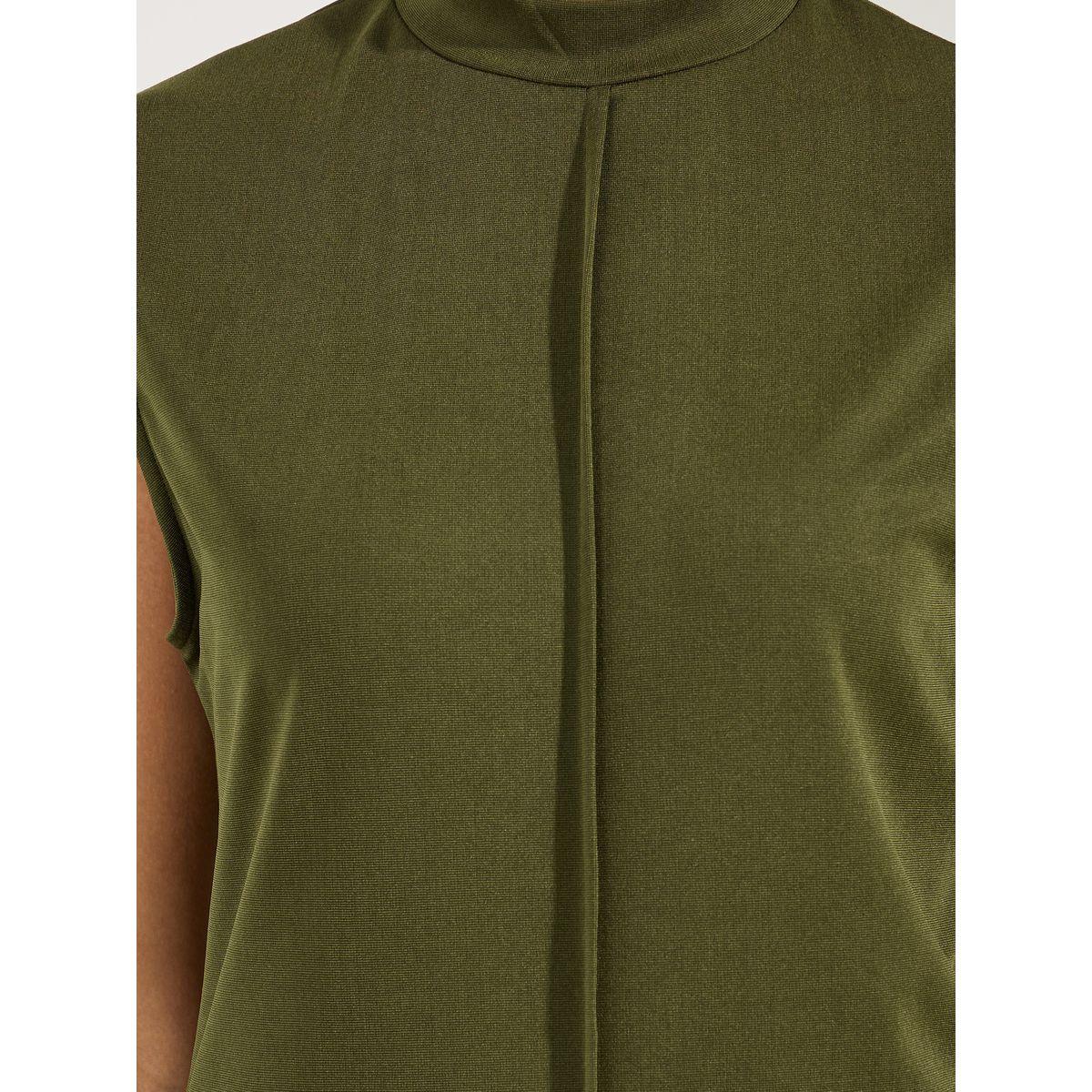 تيشيرت سادة بلا اكمام وياقة عالية-women-clothing-tshirts-image-5