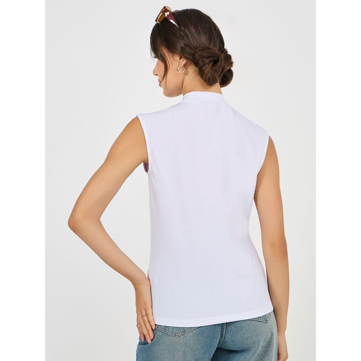 تيشيرت سادة بلا اكمام مع ياقة عالية-women-clothing-tshirts-image-5
