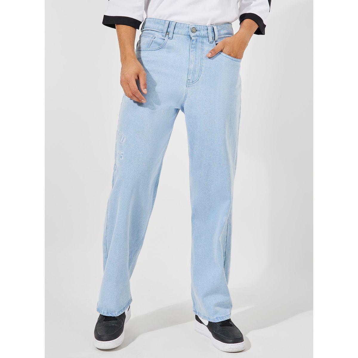 جينز بارجل واسعة مع تفاصيل مُطرّزة-men-clothing-bottoms-jeans-image-1