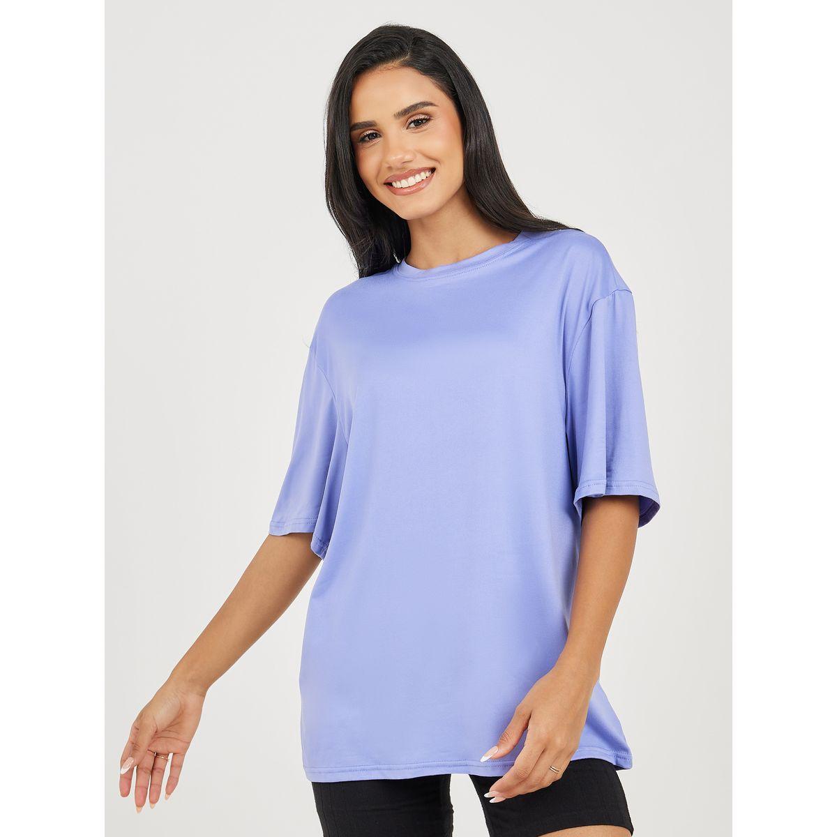 Styli Oversized Basic Solid T-Shirt-women-clothing-tshirts-image-1