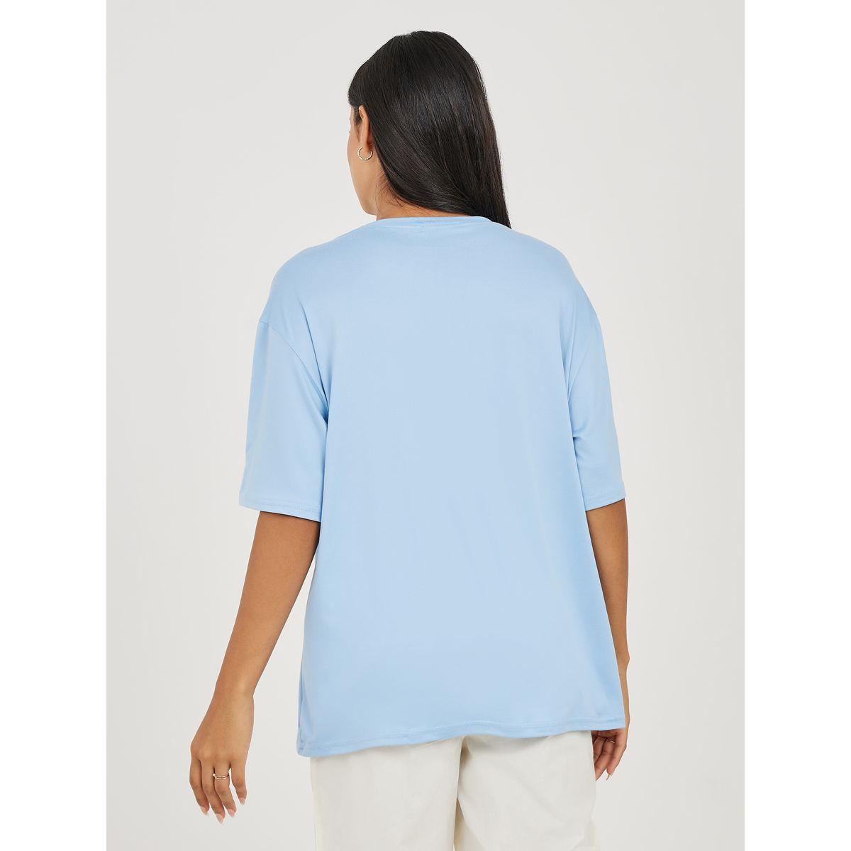 Styli  Oversized Front Text Print T-Shirt-women-clothing-tshirts-image-4