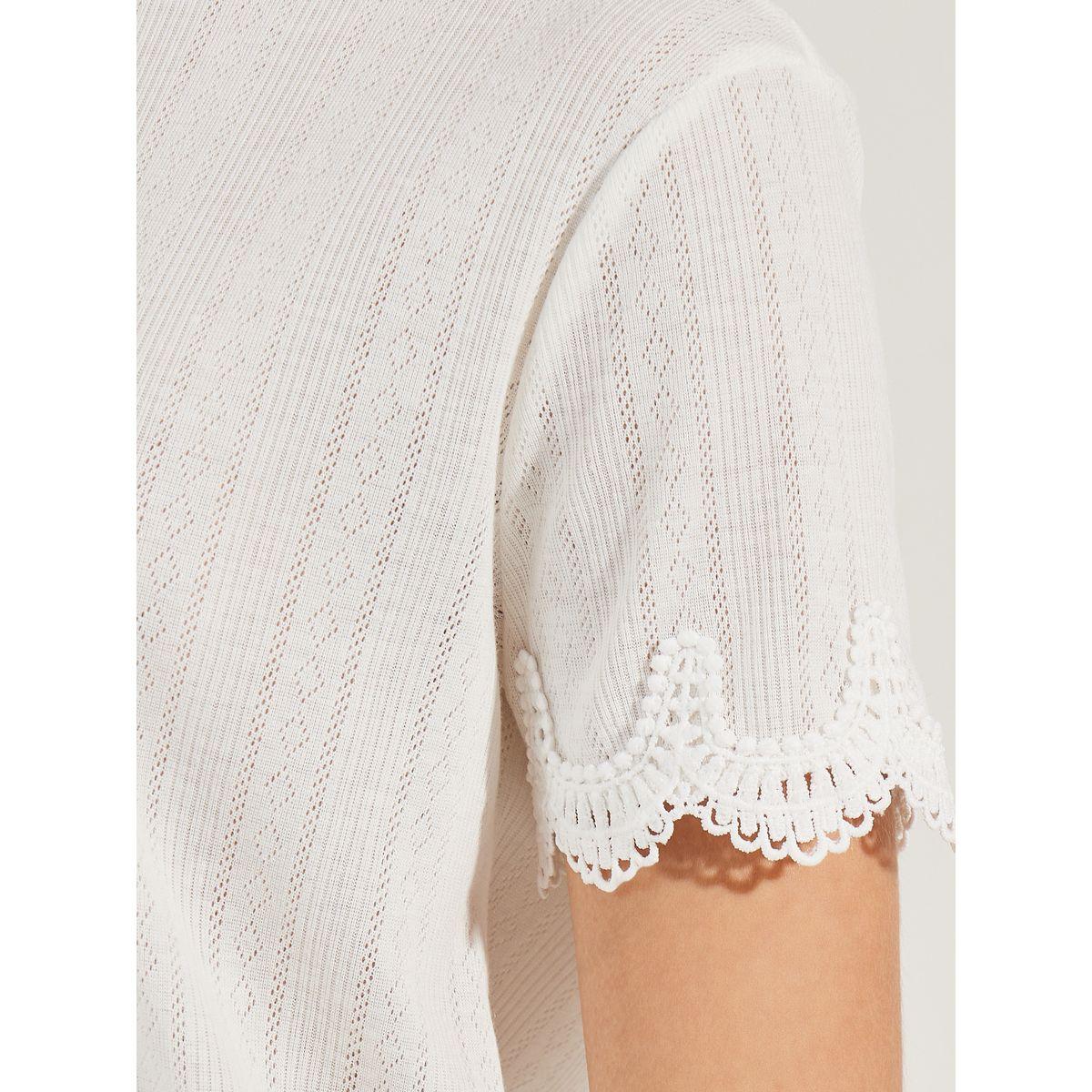 Styli Pointelle Round Neck Lace Detail Top-women-clothing-shirtsandblouses-blouses-image-4