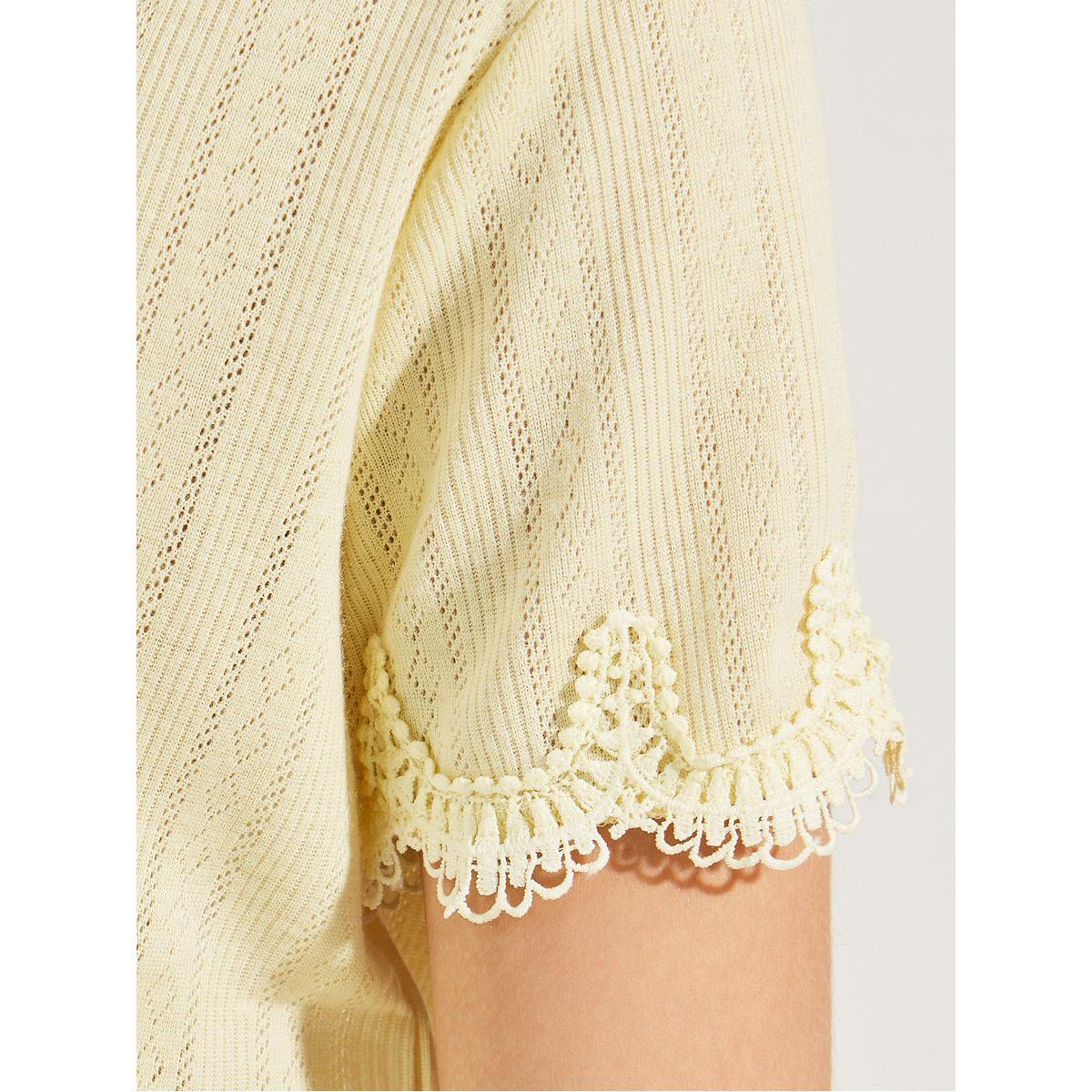 بلوزة بياقة دائرية وتفاصيل دانتيل-women-clothing-shirtsandblouses-blouses-image-4