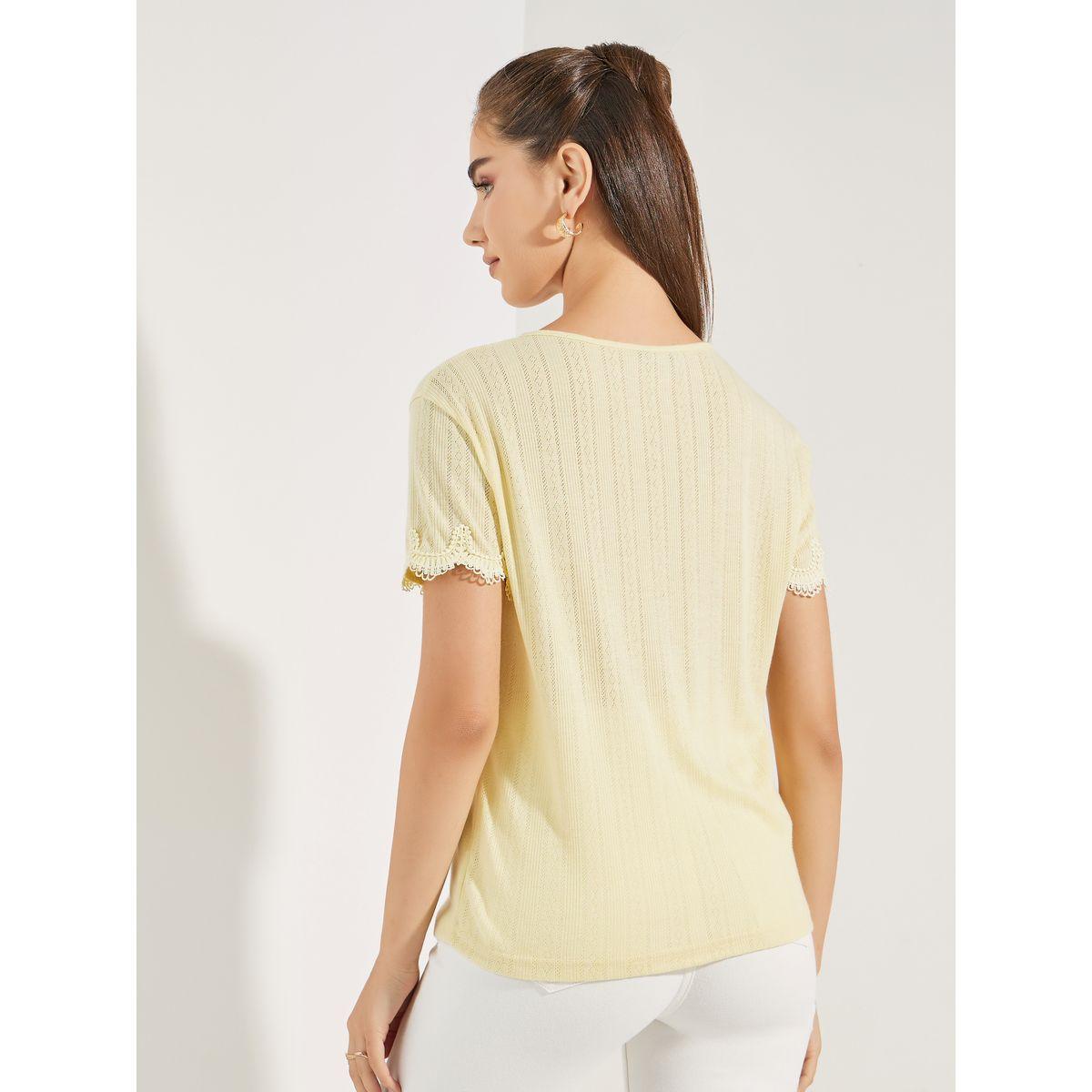 Styli Pointelle Knit Top with Lace Detail-women-clothing-shirtsandblouses-blouses-image-5