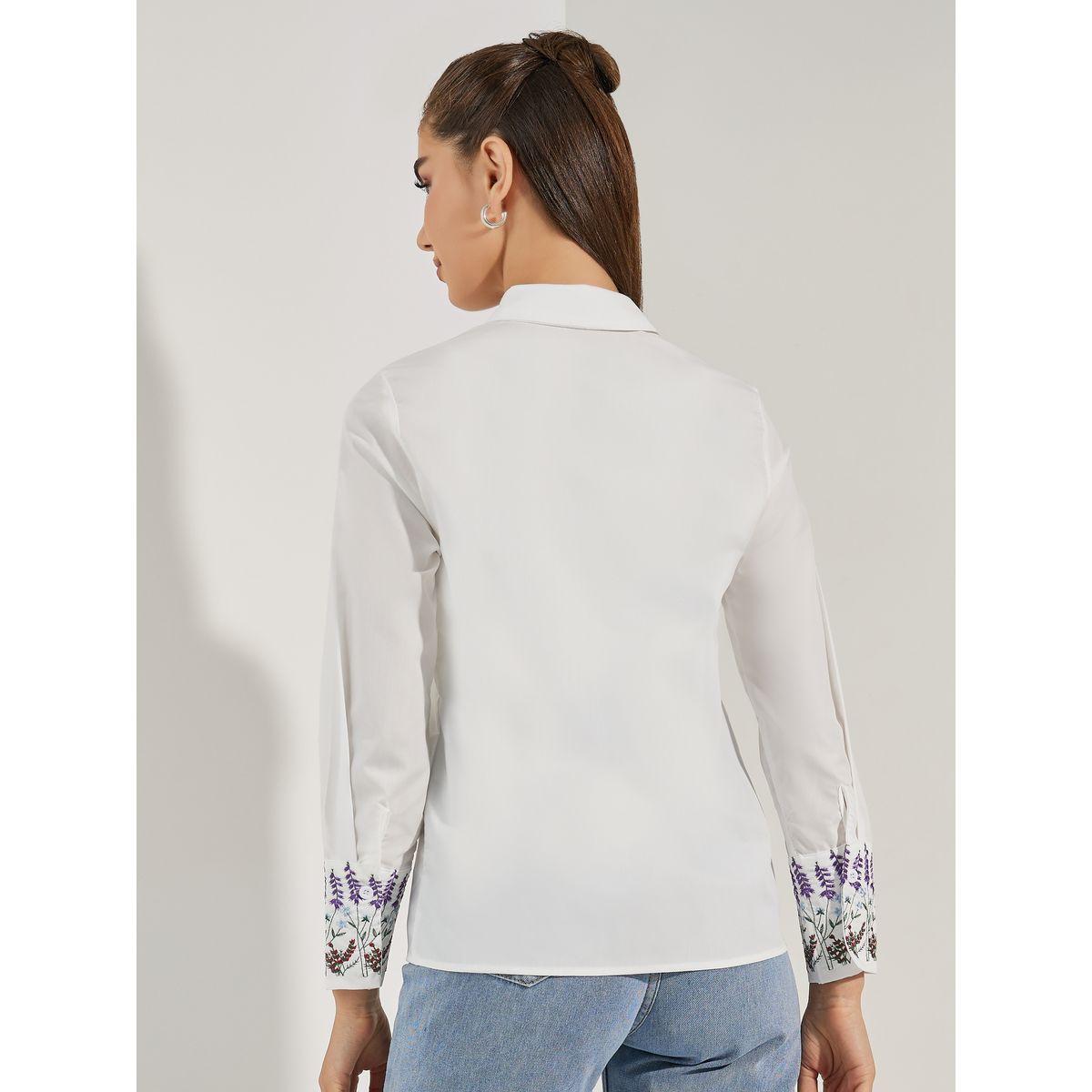 بلوزة بتفاصيل مُطرّزة مع اكمام طويلة مكبلة-women-clothing-shirtsandblouses-shirts-image-5