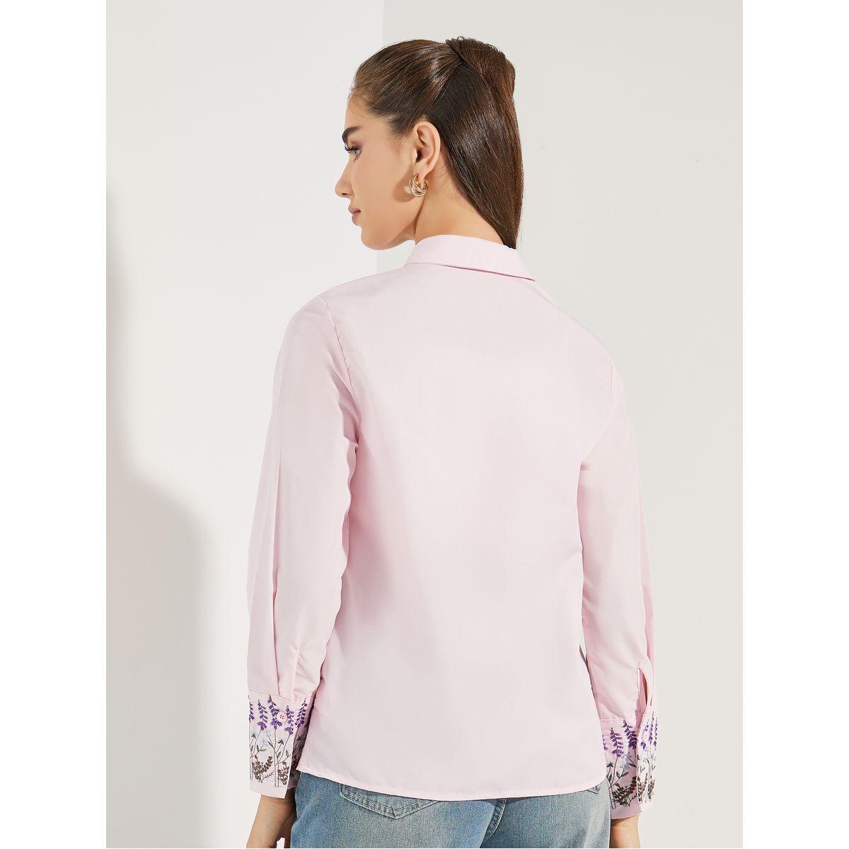 بلوزة بتفاصيل مُطرّزة مع اكمام طويلة مكبلة-women-clothing-shirtsandblouses-shirts-image-5