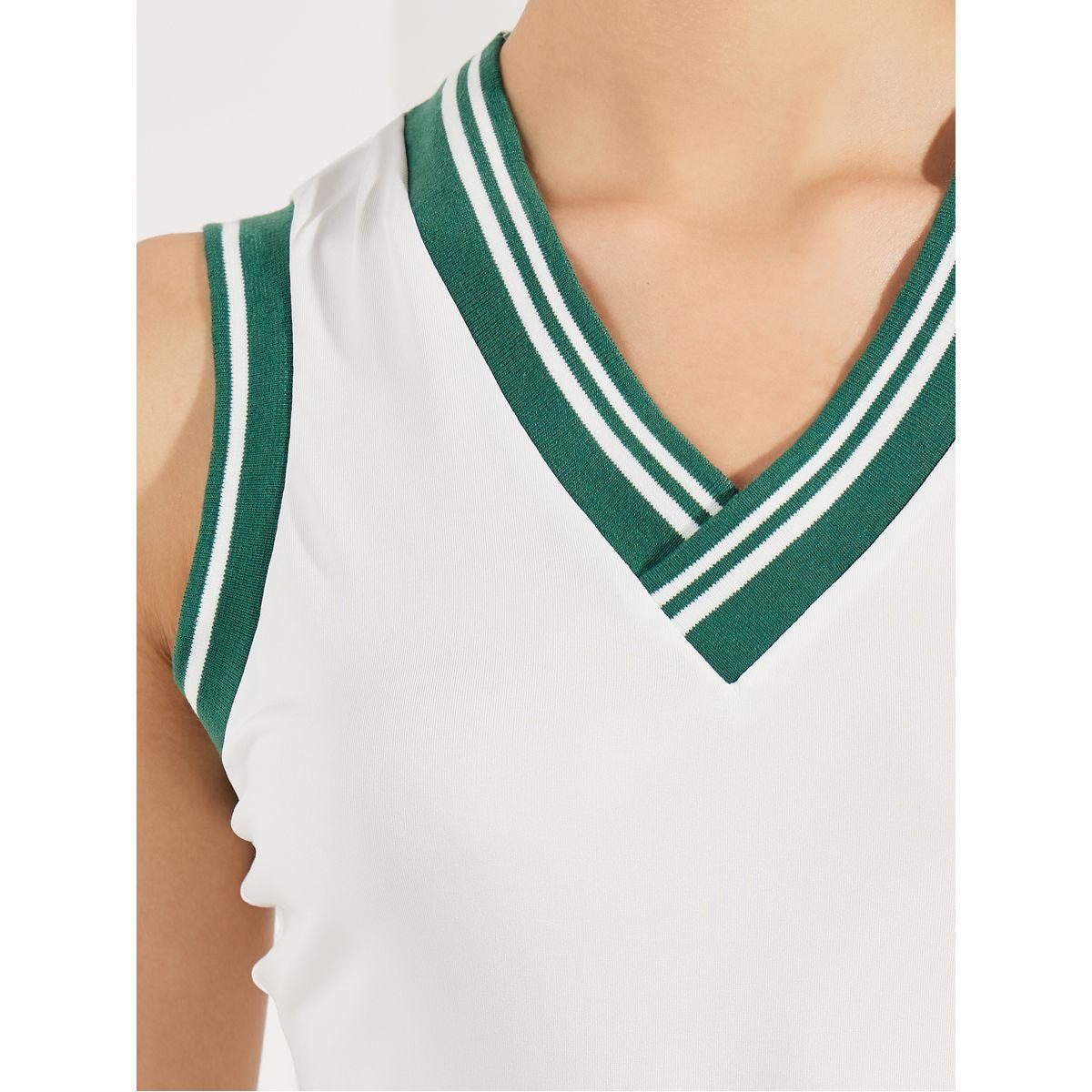 Styli Varsity Rib Detail V Neck Knitted Bodysuit-women-clothing-tshirts-image-4