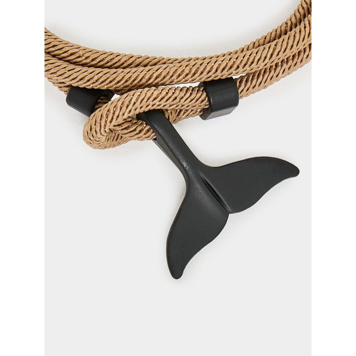 سوار يد بنمط حبل مع مشبك بخطاف وحلقة للغلق-men-watchesandjewellery-bracelets-image-1