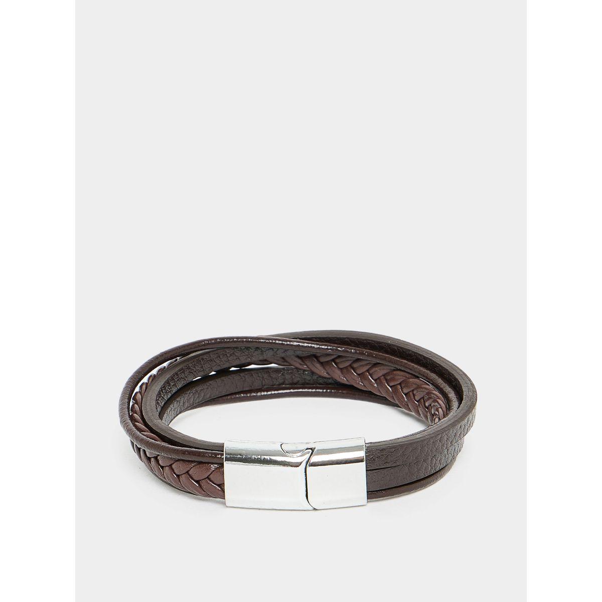 Styli Metal Detail Bracelet with Clasp-men-watchesandjewellery-bracelets-image-1