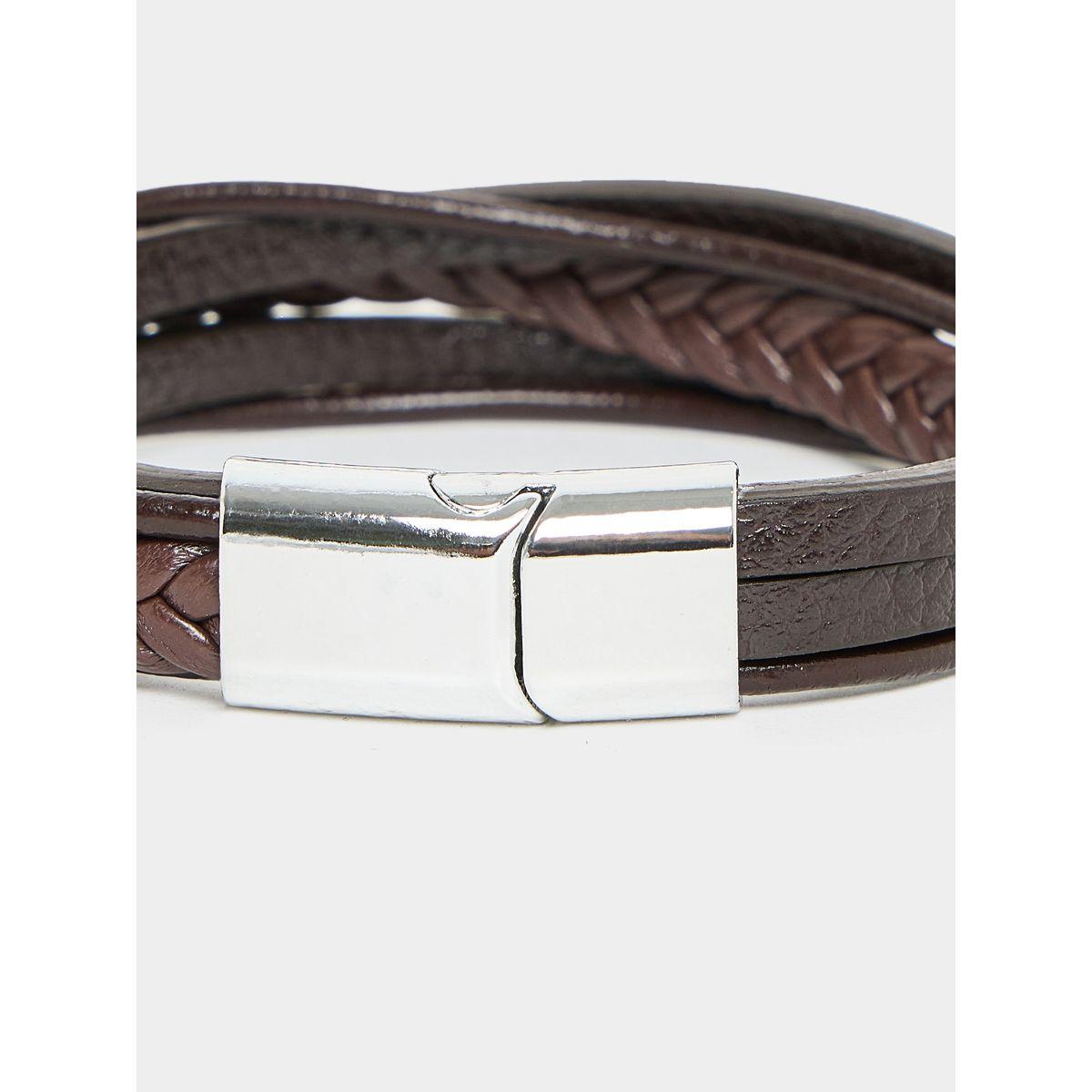 Styli Metal Detail Bracelet with Clasp-men-watchesandjewellery-bracelets-image-2