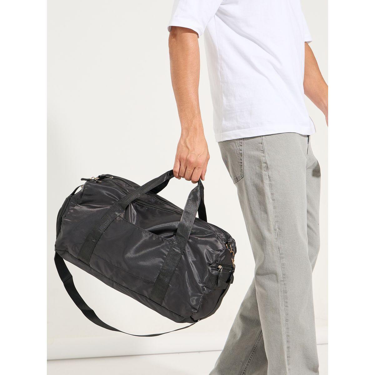 Styli Solid Sports Bag with Double Handle-travel-luggagesandbags-dufflebags-image-2