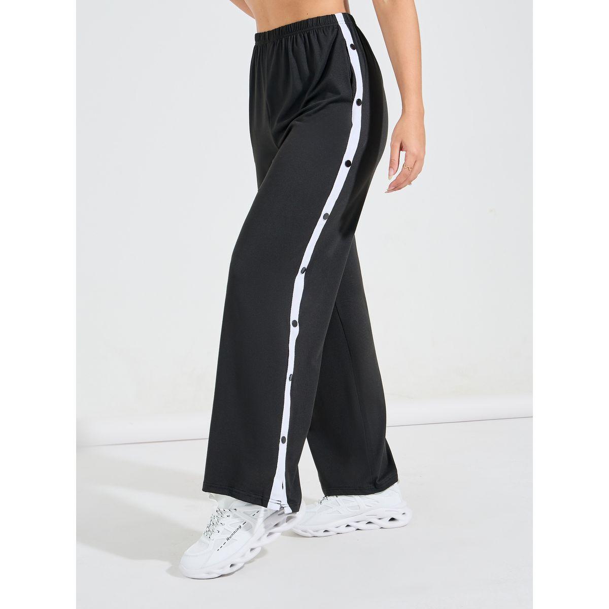 طقم منسق من جوغر بازرار بوبر وتيشيرت بنمط كتل الالوان-women-clothing-coordsets-image-5