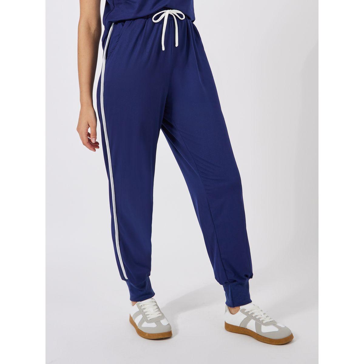Styli Contrast Piping Detail T-Shirt & Joggers Co-Ords-women-clothing-coordsets-image-5