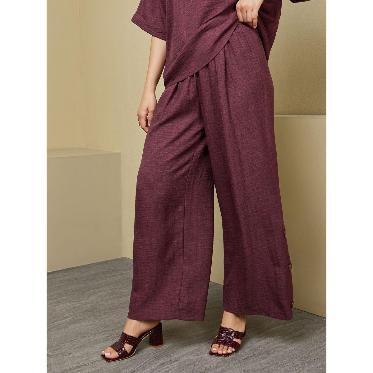 Amirah X Styli Oversized Short Sleeve Top with Wide Leg Pants Modest Set-women-arabicclothing-sets-image-5