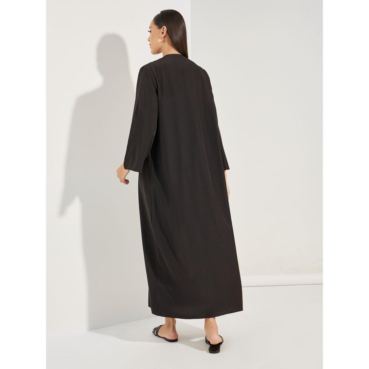 Styli Scalloped Edge Open Front Abaya-women-arabicclothing-abayas-image-4