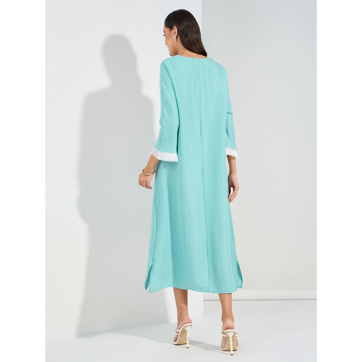 جلابية ميدي مع ياقة بشق وشراشيب-women-arabicclothing-jalabiyas-image-4