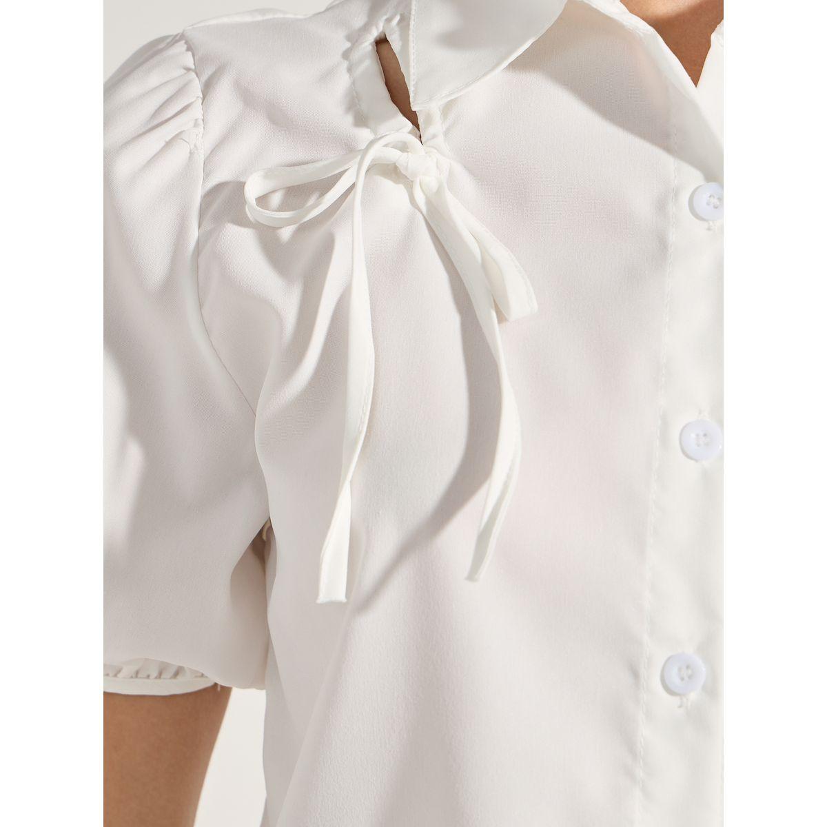 بلوزة باكمام منفوخة مع اربطة-women-clothing-shirtsandblouses-shirts-image-4