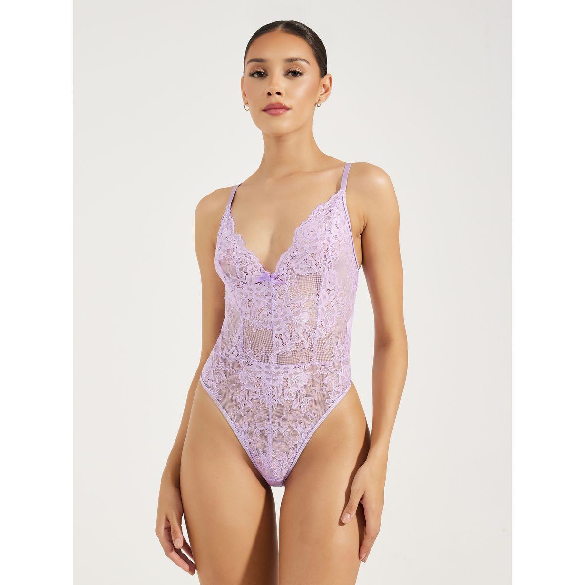 Styli Lace Bodysuit with Midi Mesh Skirt Set-women-clothing-lingerie-corsets-image-3