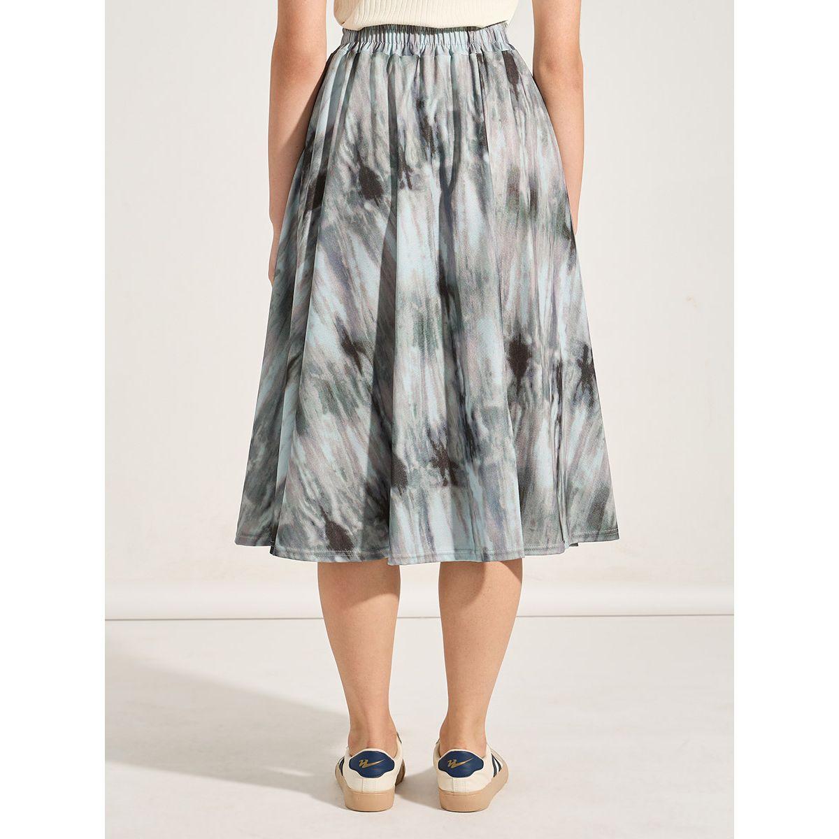Styli Tie-Dye Print A-Line Midi Skirt-women-clothing-bottoms-skirts-image-4