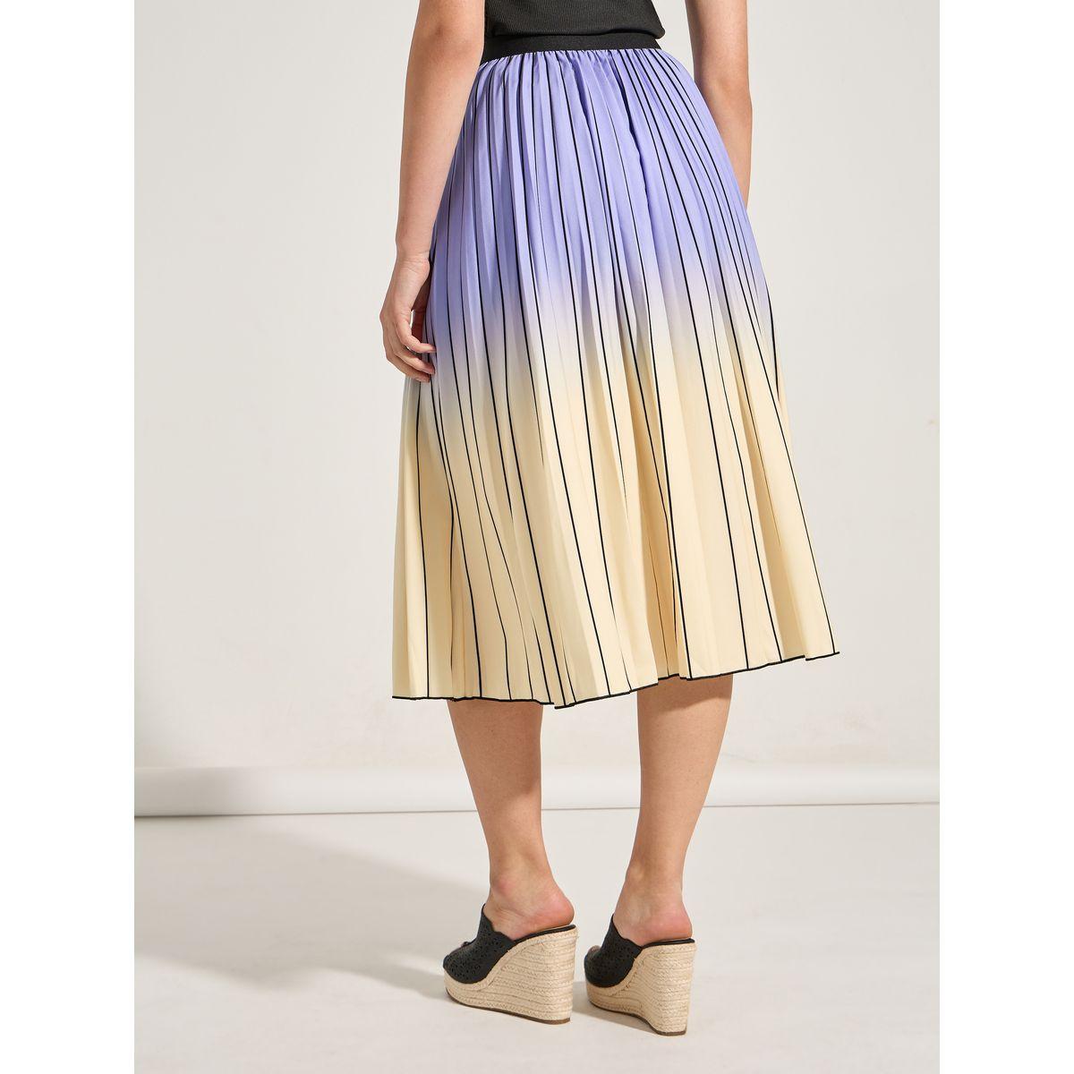 Styli Gradient Effect Pleated Midi Skirt-women-clothing-bottoms-skirts-image-4