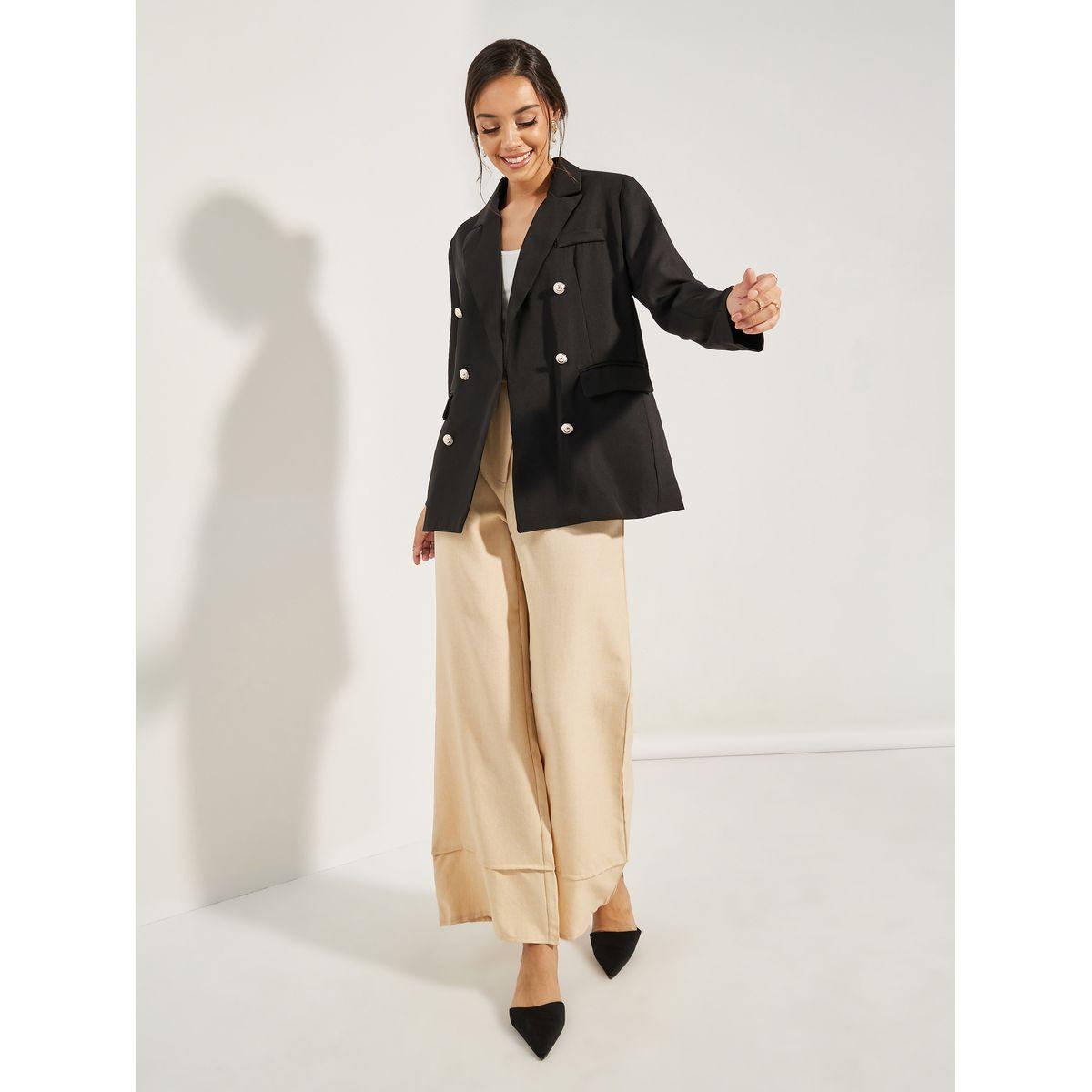 Styli Regular Fit Longline Double Breasted Blazer-women-clothing-coatsandjackets-blazers-image-2