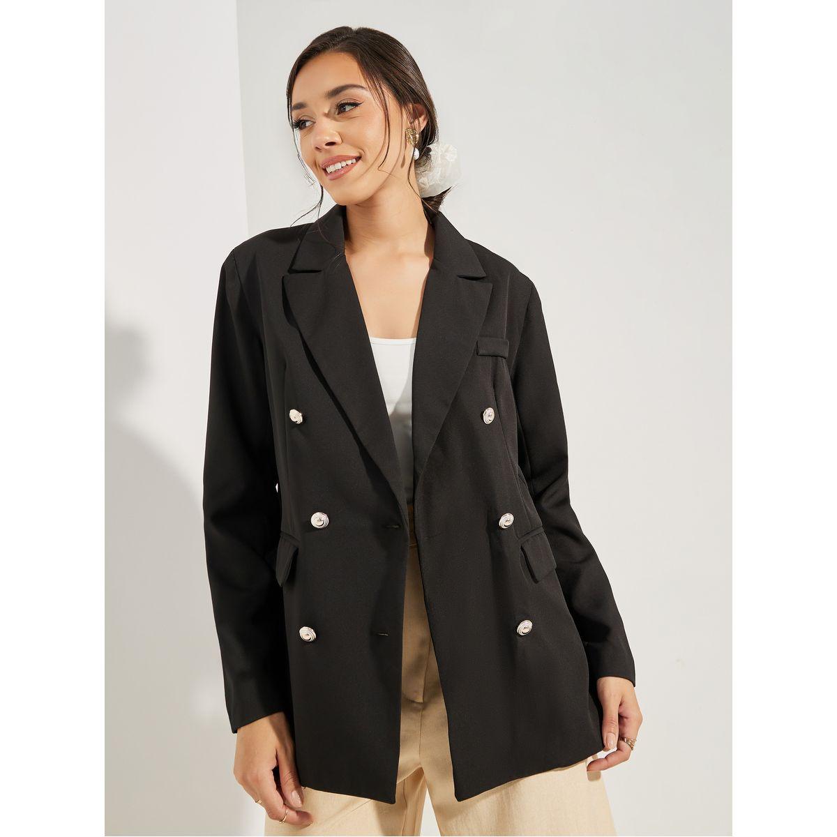 بليزر طويل بصدر مزدوج مع قصة عادية-women-clothing-coatsandjackets-blazers-image-3
